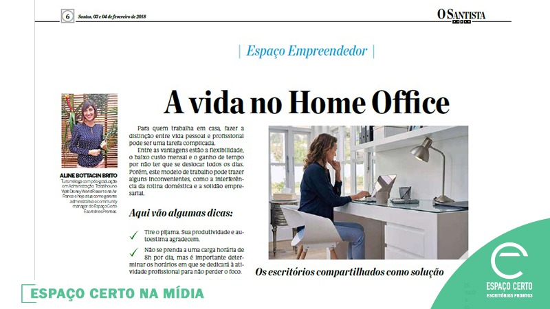 Arte do blog - A vida no Home Office